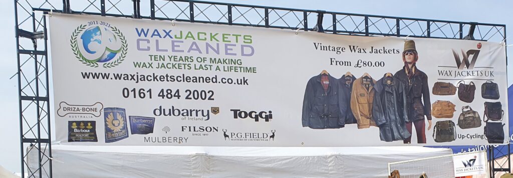 Wax Jackets Cleaned show banner - it could be near you!
