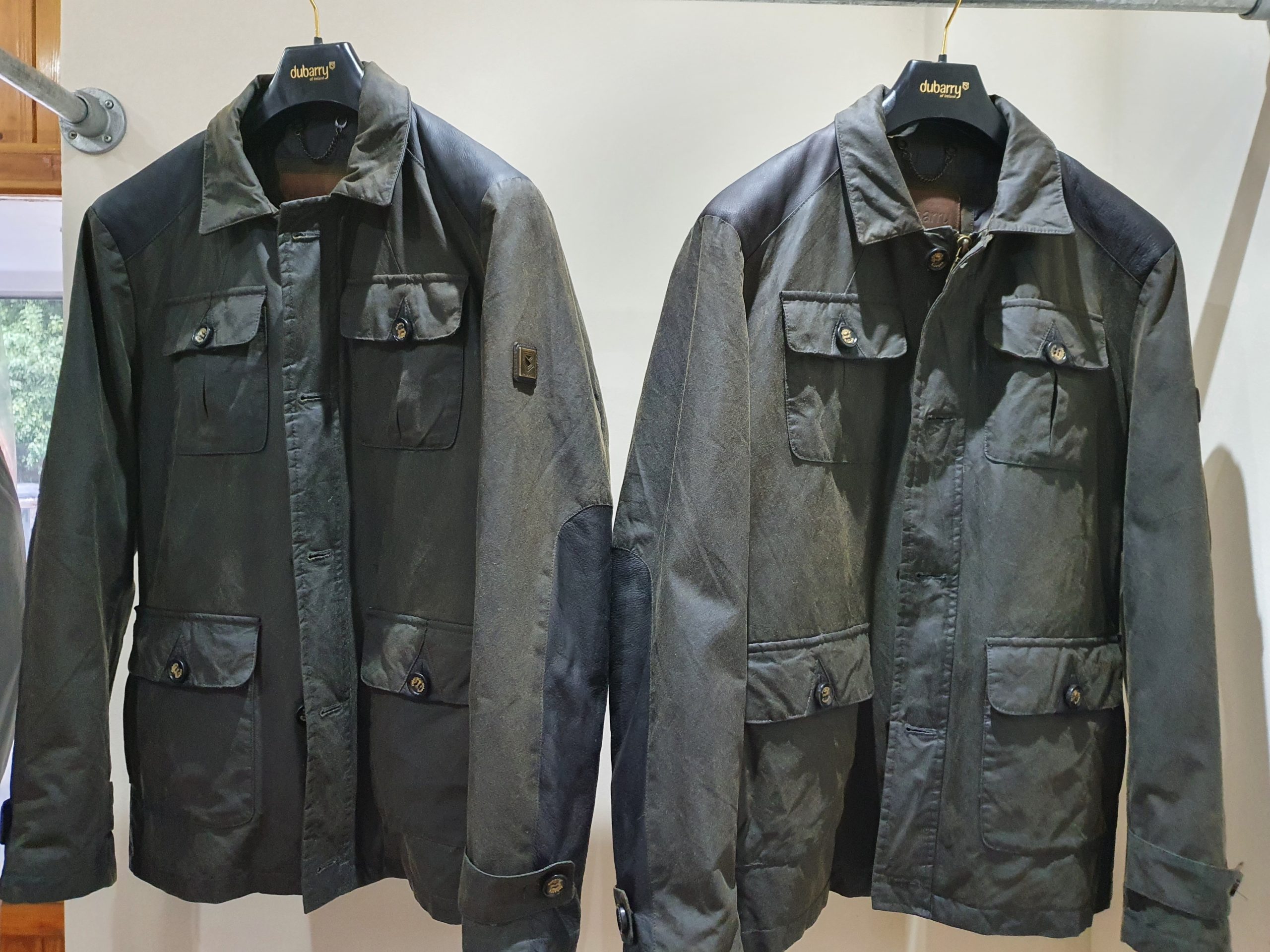 Dubarry of Ireland jacket after specialist wax jacket restoration