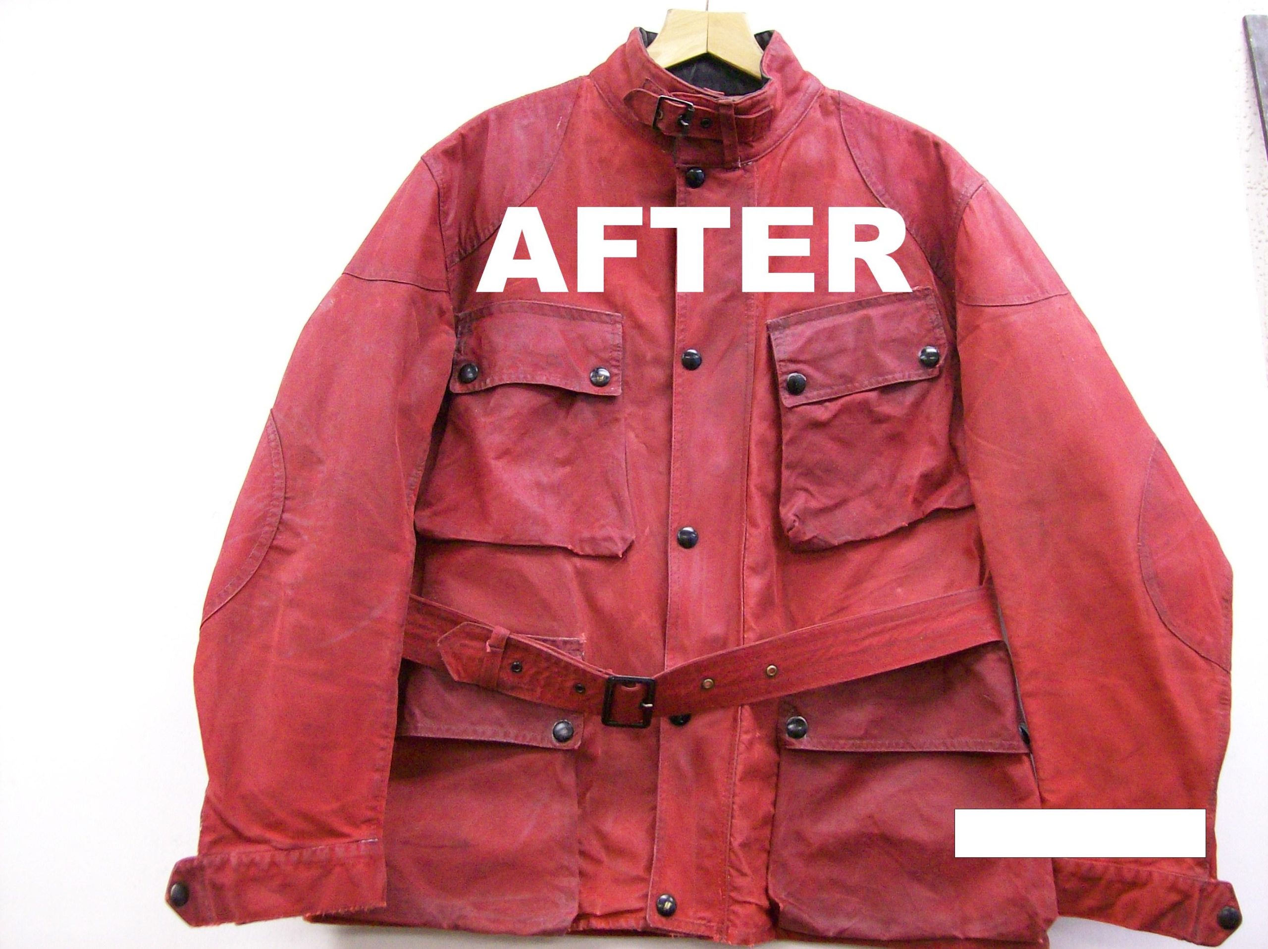 After Belstaff wax jacket cleaning