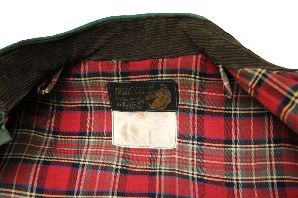Restored Belstaff collar and cleaned tartan lining